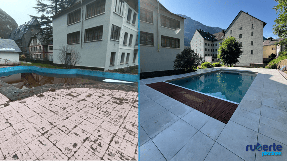 rehabilitacion de piscina particular en cancfranc