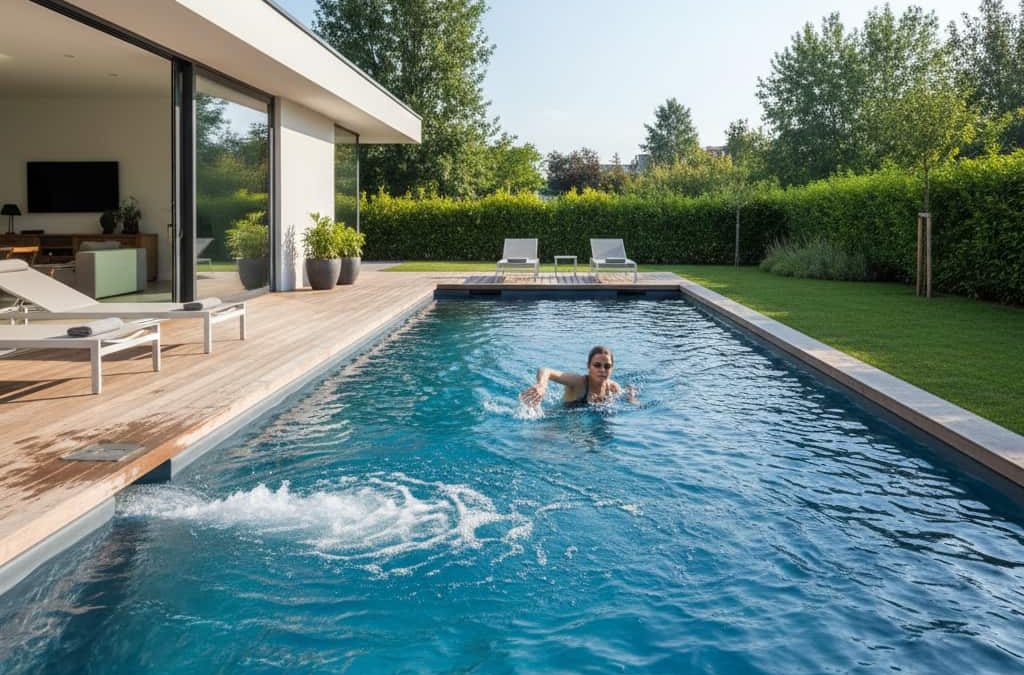 piscina para nadar en casa