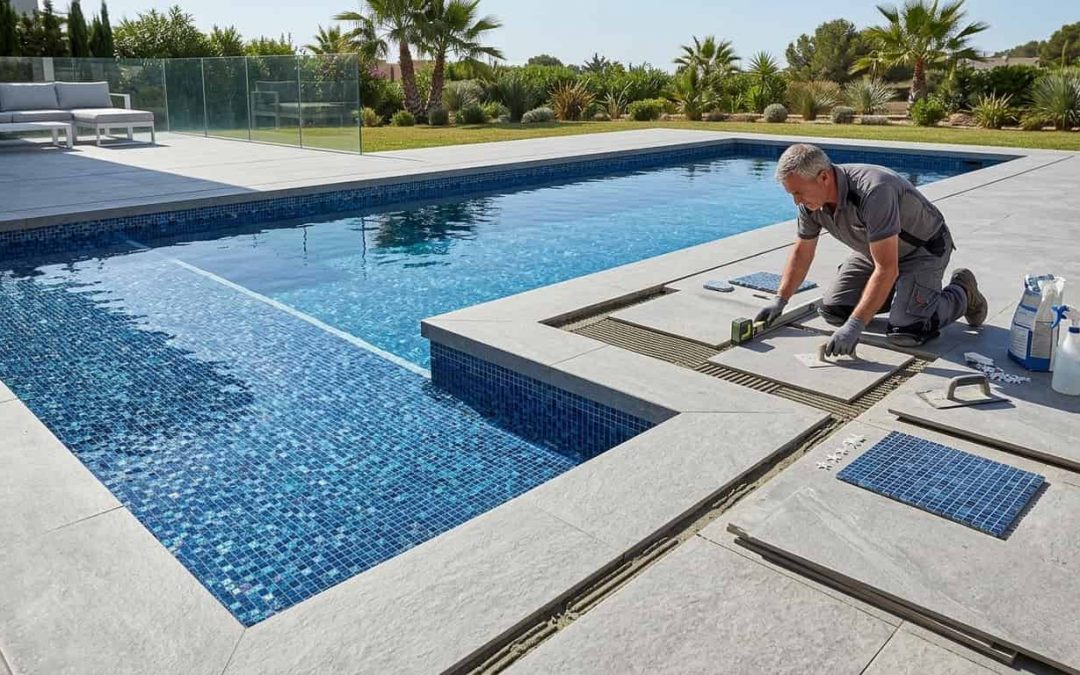 Especialistas en alicatado interior y exterior de piscinas con gresite y porcelánico