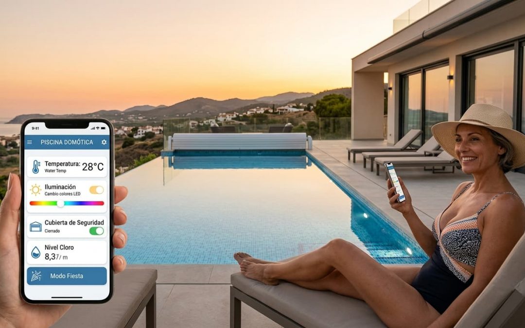 Domótica en piscinas de obra