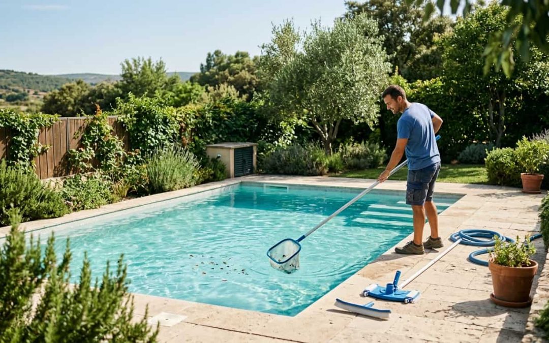mantener una piscina de obra al año